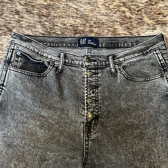 Relaxed GAP Factory Women's Size 31 High Rise Button Fly Slim Jeans in Black - Picture 7 of 8